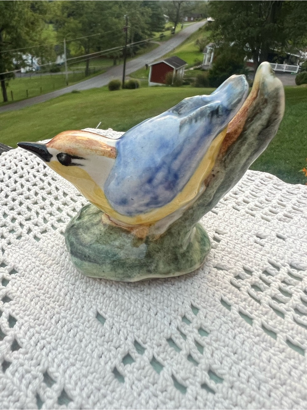 Vintage Stangl Pottery Nuthatch #3593 Bird Figurine Hand Painted Birds of Americ